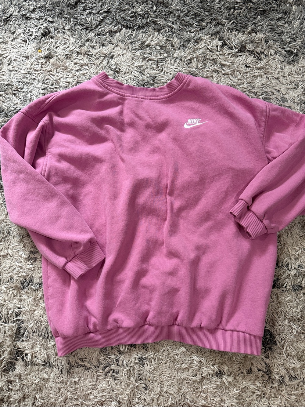 Pink Nike Crew Neck Sweater YL